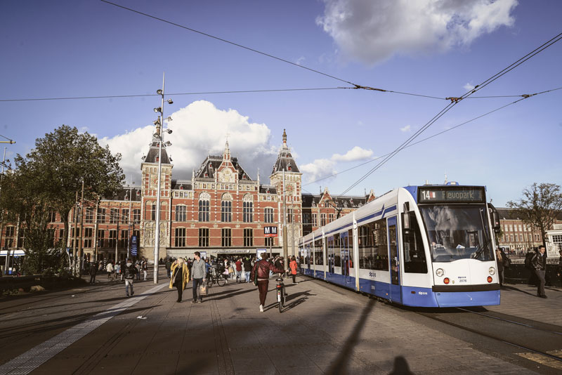 Moving around in Amsterdam using public transport